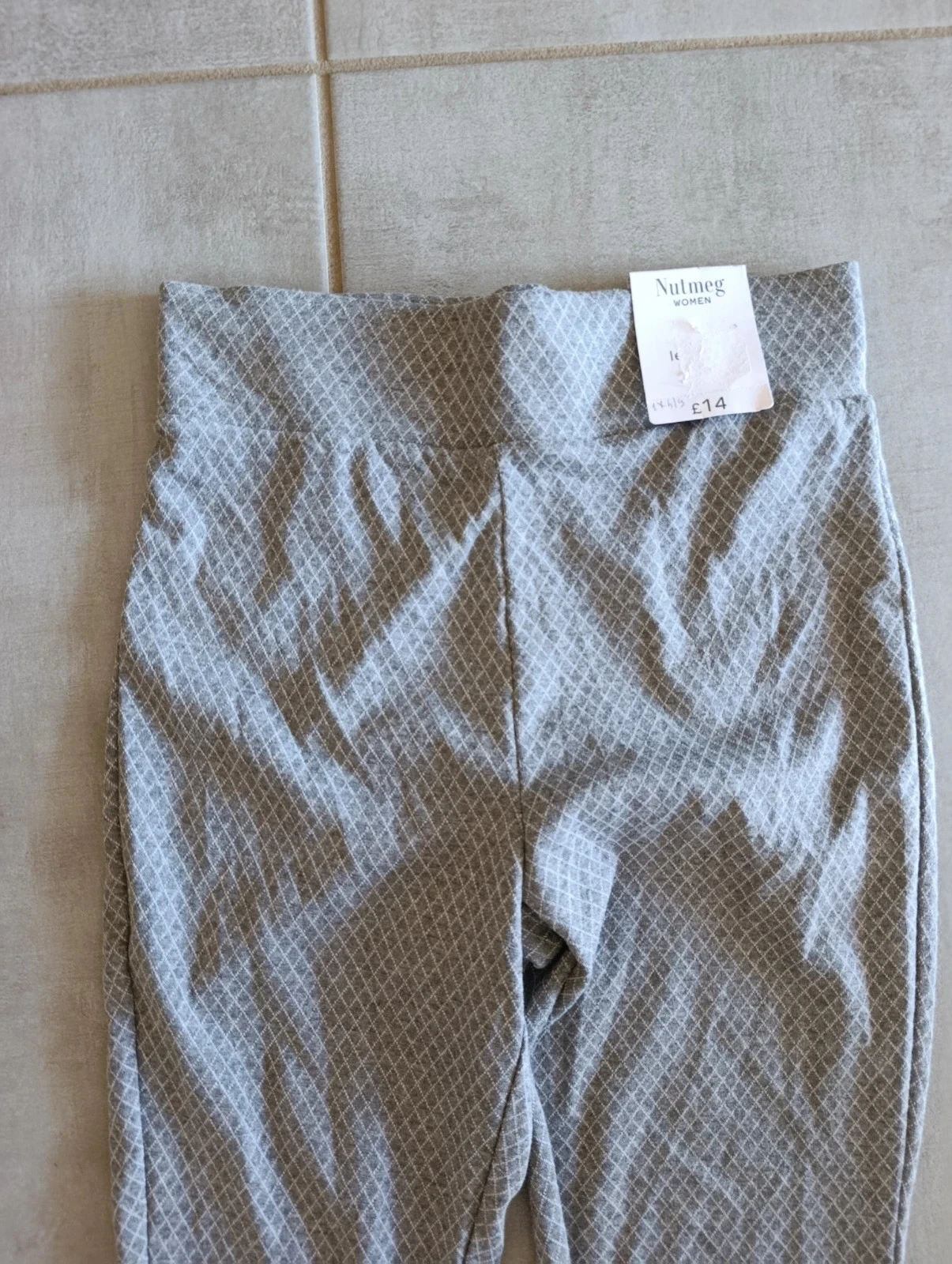 Pantalon femme Nutmeg gris à motifs taille 10 UK / 36 FR – neuf avec étiquette – photo 2